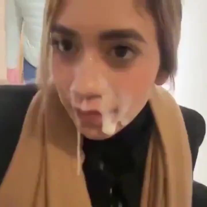 Public Cum Walk Outside With Messy Facial Still On